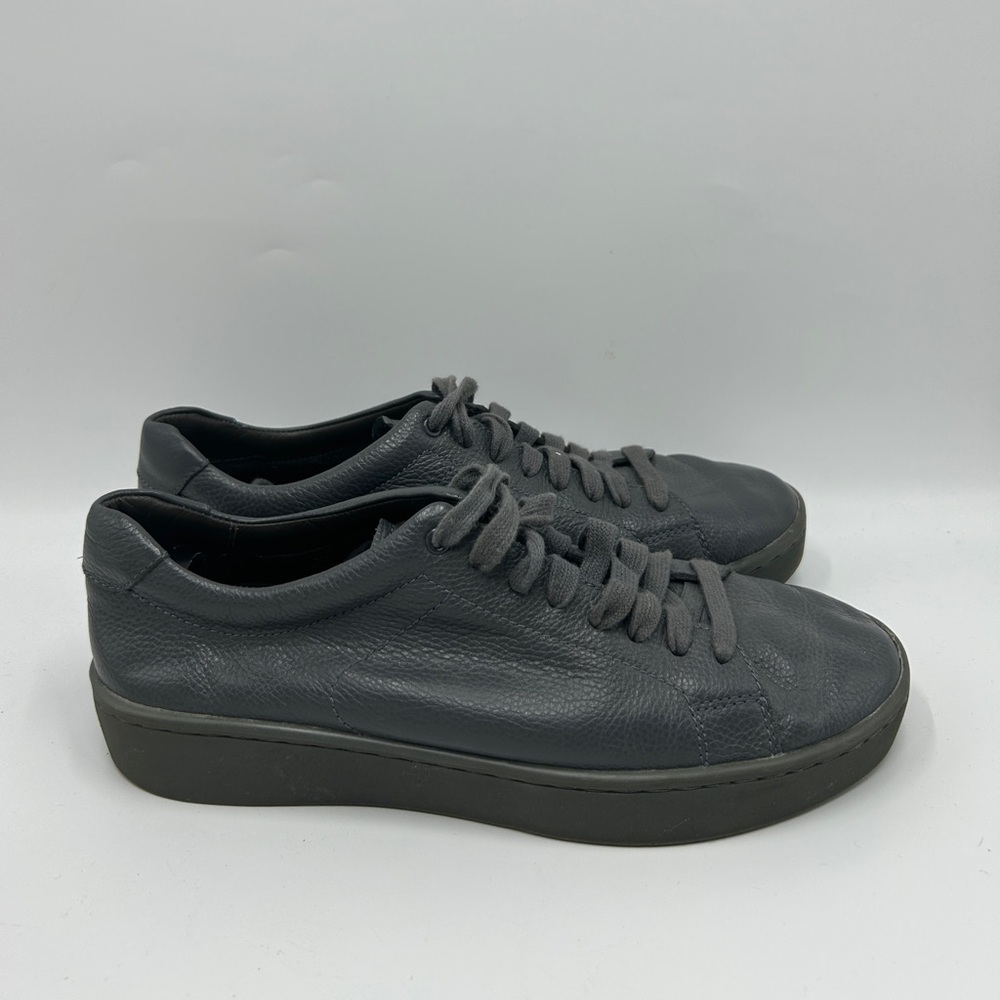 Vince Men's Black Leather Sneakers Size 7